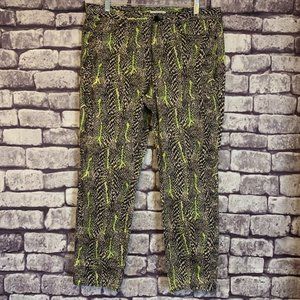 Tahari Black, Tan & Green Pants Size 12